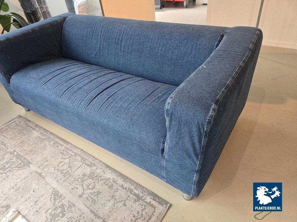 1 x Ikea bank met denim bekleding – foto 3 – kavel bij Plaats Je Bod, Weesp